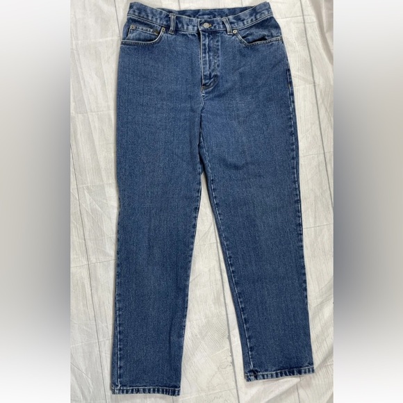 Vintage Lauren Jeans Co By Ralph Lauren Denim Woman’s Size 6 Med Wash Straight - Picture 2 of 9